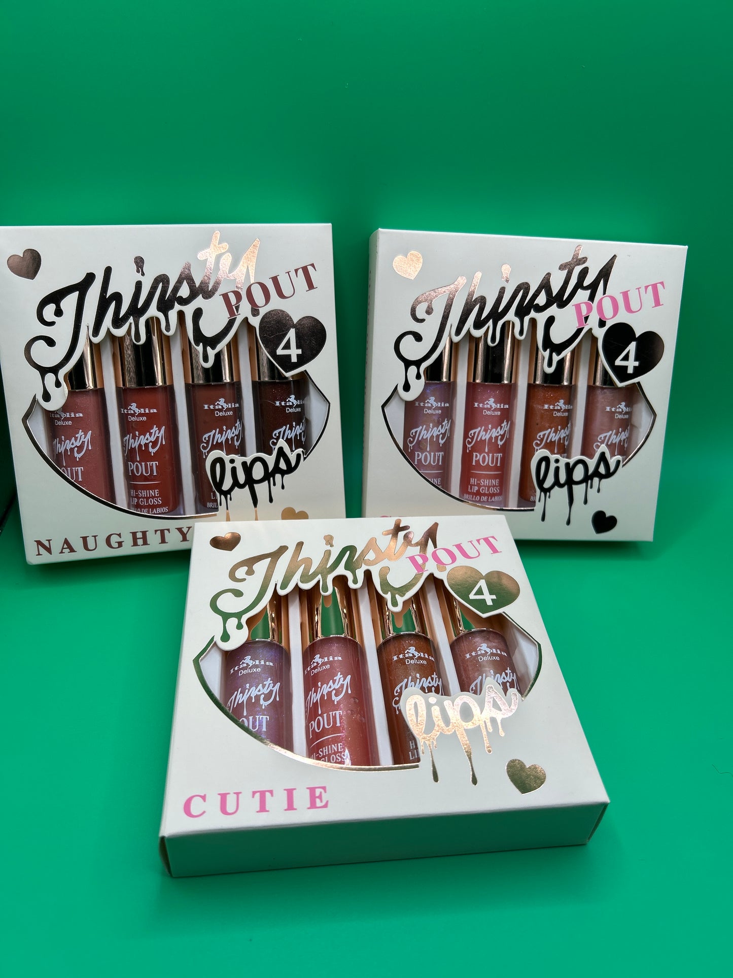 Lip gloss 4 pieces each box